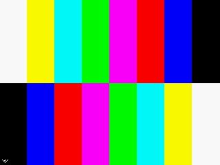 Color Test Pattern に対する画像結果