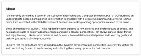 Image result for Sample Computer Science Profile Student Profile LinkedIn Profile