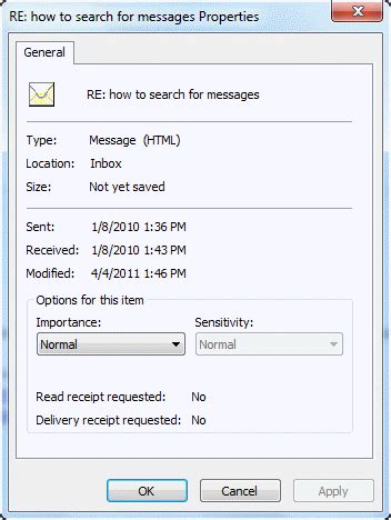 Image result for Files Properties Dialog Box