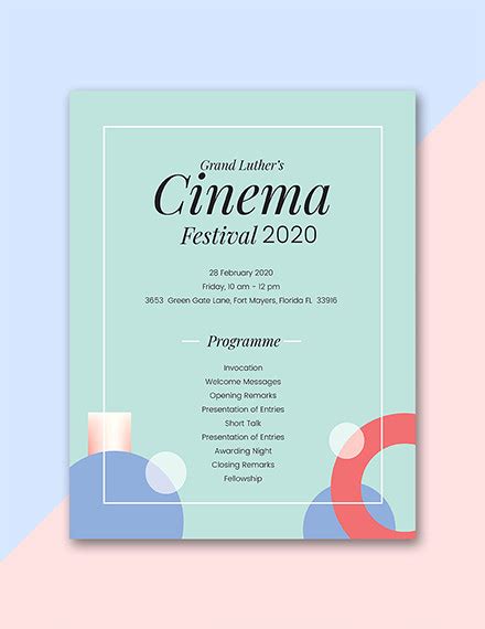 Formal Event Program Example に対する画像結果