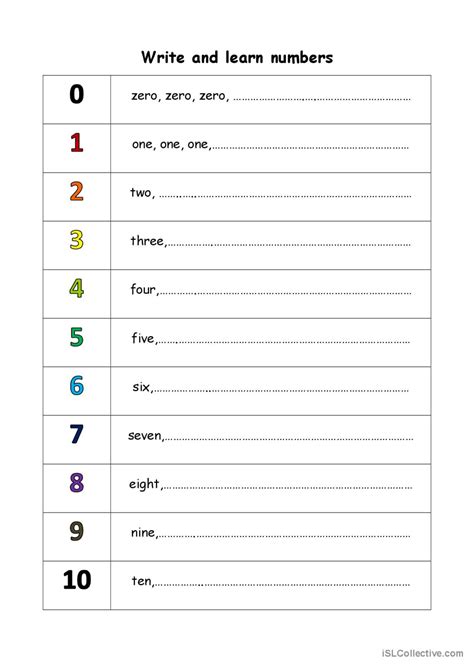 Numbers Worksheet English に対する画像結果