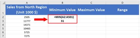 Image result for Range Excel-Formula