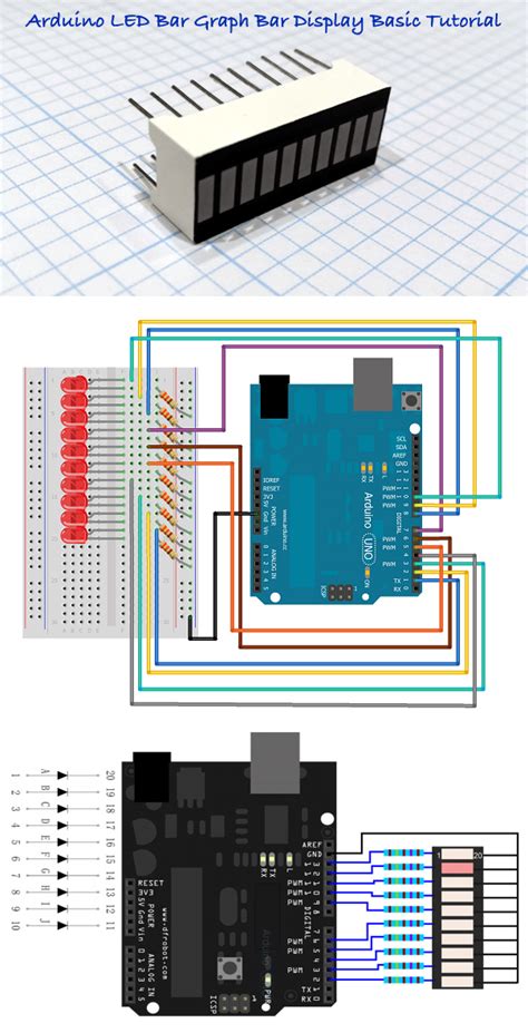 Image result for LED Bar Graph Arduino Connection
