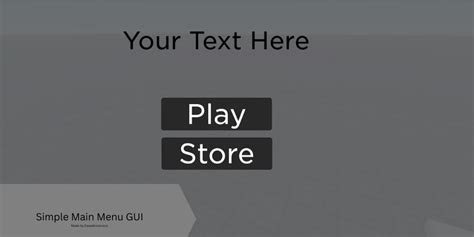 Image result for Main Menu GUI Template