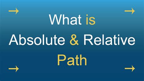Absolute vs Relative File Path-साठीचा प्रतिमा निकाल