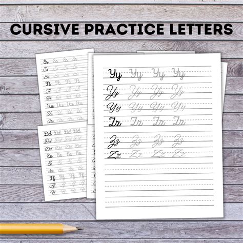 Cursive Alphabet Practice Sheet に対する画像結果
