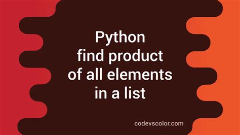 Python Multiply All Elements in List に対する画像結果