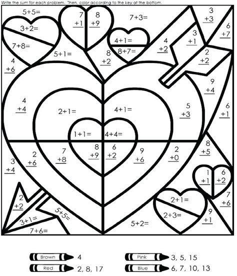 Toradh íomhá ar 3rd Grade Math Coloring