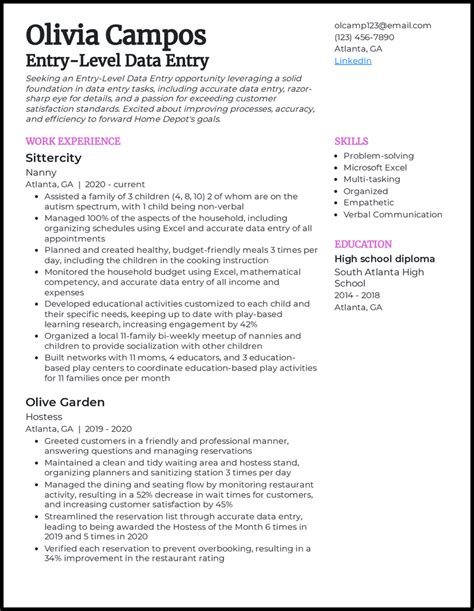 Toradh íomhá ar Career Objective Examples Data Entry