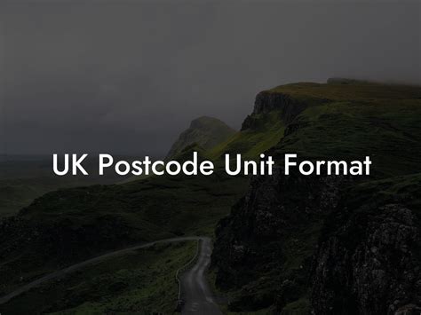 Image result for How to Write a Postcode UK