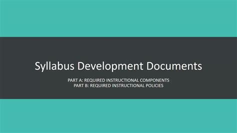 Image result for Syllabus Development