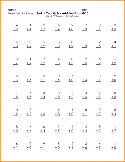 Afbeeldingsresultaten voor Free Addition Facts Worksheets