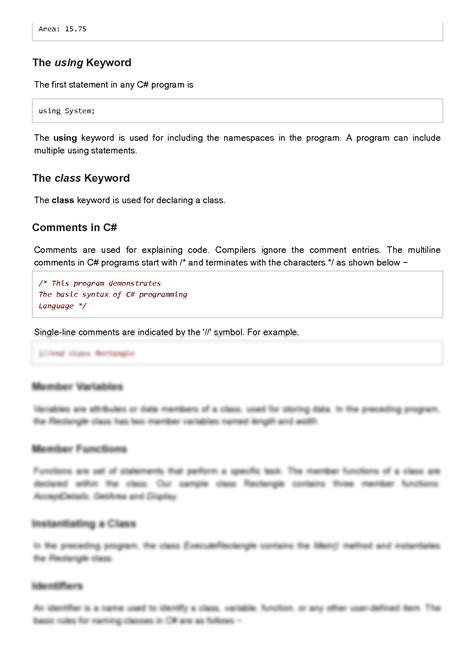 Image result for C# Programming Notes
