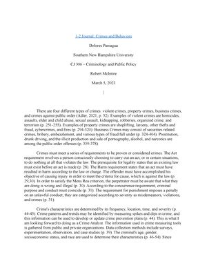 Image result for CJ 306 Module Three Assignment