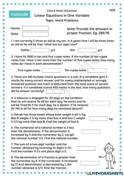 Image result for Linear Word Problems