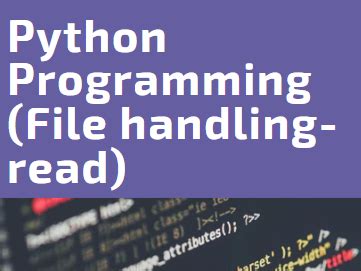 Image result for How to Create a Python Application That Reads a File