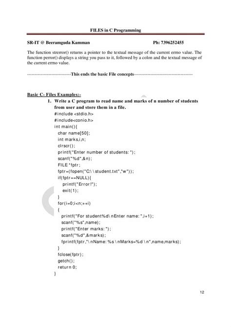 Toradh íomhá ar Files in C Programming