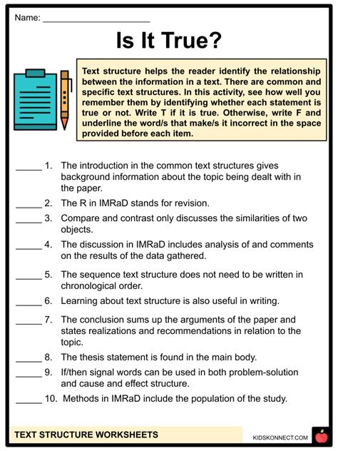 Identifying Text Structures に対する画像結果