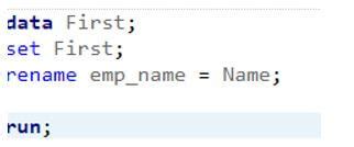 Image result for SAS Rename