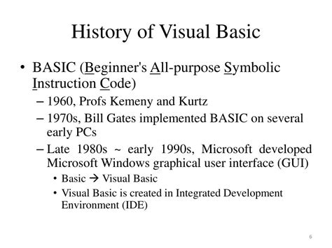 Image result for What Is the History of Visual Basic