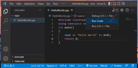 Image result for How to Run C++ Code in vs Code