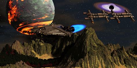 Toradh íomhá ar Alien Spaceship Royalty Free