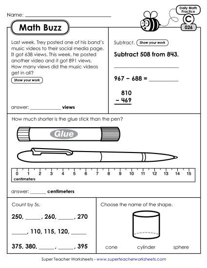 Afbeeldingsresultaten voor Daily Math Practice 4th Grade Answer Key Math Buzz