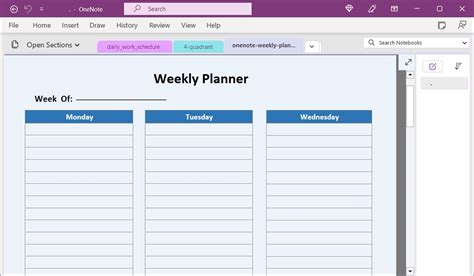 Image result for Dashboard Planner Layout OneNote