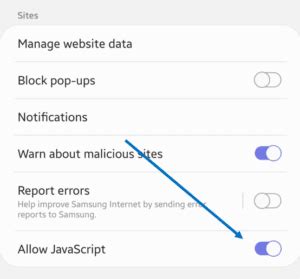 Image result for How to Enable JavaScript On Phone