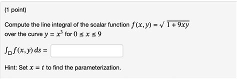 Toradh íomhá ar Finding Line Integral of a Scalar Function