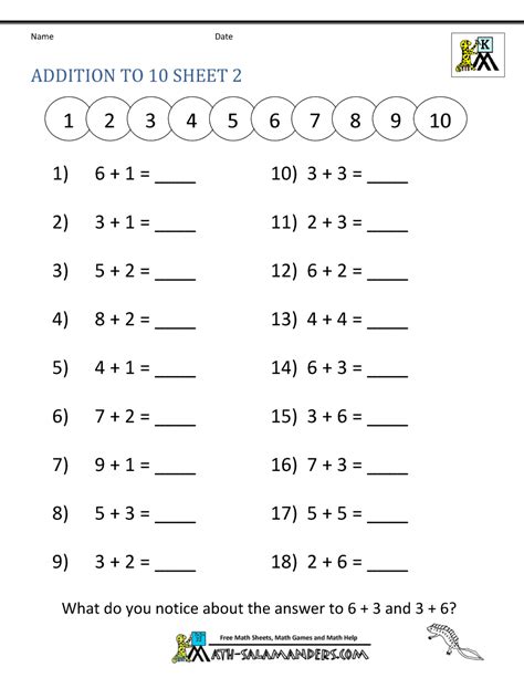 Kids Math Printable に対する画像結果