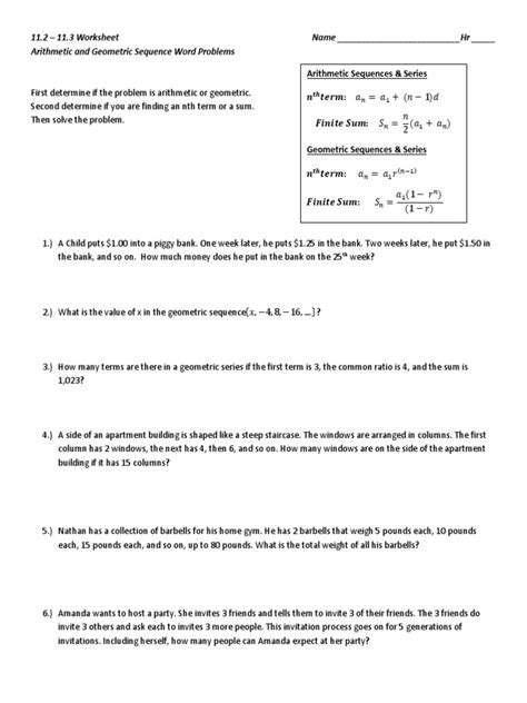 Toradh íomhá ar Arithmetic Sequence Word Problem Example
