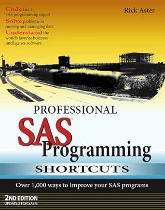 Image result for SAS Programming Book