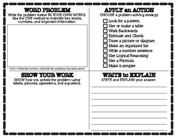 4 Square Problem Solving Template-এর ছবি ফলাফল