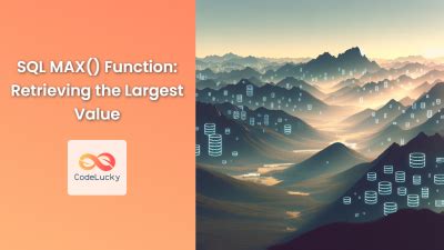 Image result for Max SQL