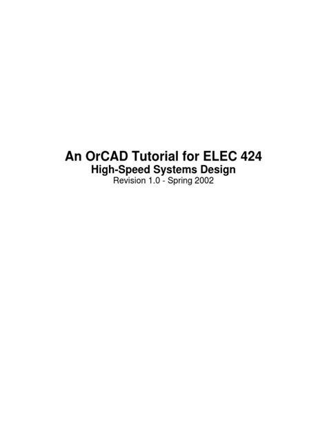 Image result for OrCAD Tutorial