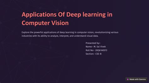 Deep Learning Computer Vision Applications に対する画像結果