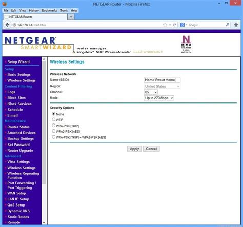 Image result for Home Router Interface