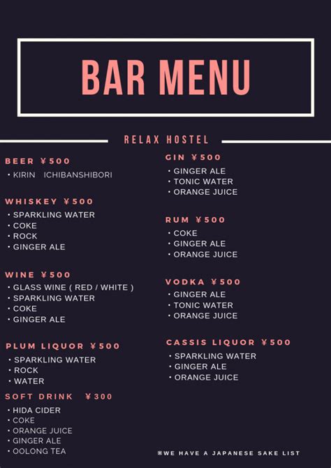 Bar Menu Support に対する画像結果