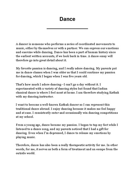 Image result for Qui Dance Document Example