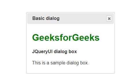 Image result for jQuery Window Dialog Box