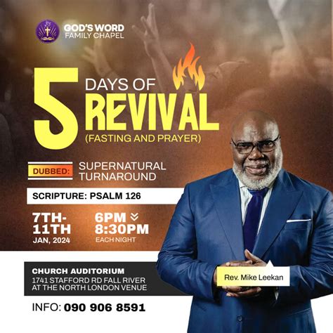 Image result for Church Revival Flyer