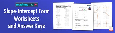 Image result for Slope Intercept Worksheets