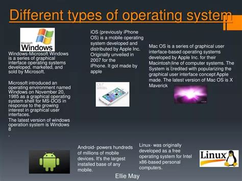 Image result for Types of Operating System Project