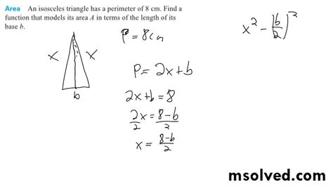 Isosceles Triangle Formula Sides