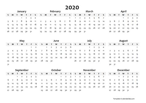 Blank Calendar 2020 に対する画像結果