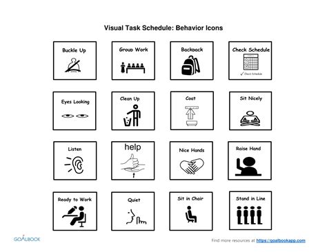 Afbeeldingsresultaten voor Visual Schedule Icons