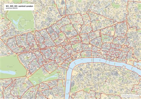 Image result for W1 Postcode London Map