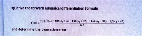 Afbeeldingsresultaten voor Formula of Numerical Differentiation Using Forward Difference Method