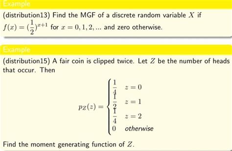Image result for MGF Discrete Random Variabel